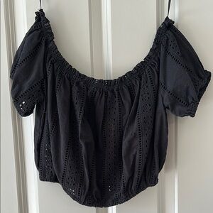 Embroidery crop top